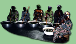 Agbanga Karite shea butter cooperative members handcrafting pure, unrefined shea butter